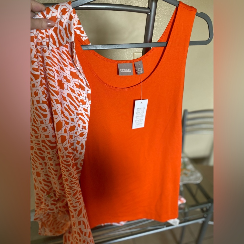 Chico’s sz 3 tank & top - Picture 3 of 4